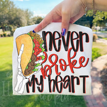 Load image into Gallery viewer, CUSTOM NEVER BROKE MY HEART Adult Shirt