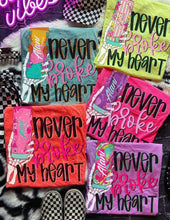 Load image into Gallery viewer, CUSTOM NEVER BROKE MY HEART Adult Shirt