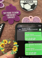 Load image into Gallery viewer, NFC Emergency Contact Keychain