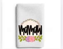 Load image into Gallery viewer, CUSTOM NAME Spring Floral Kitchen Towel