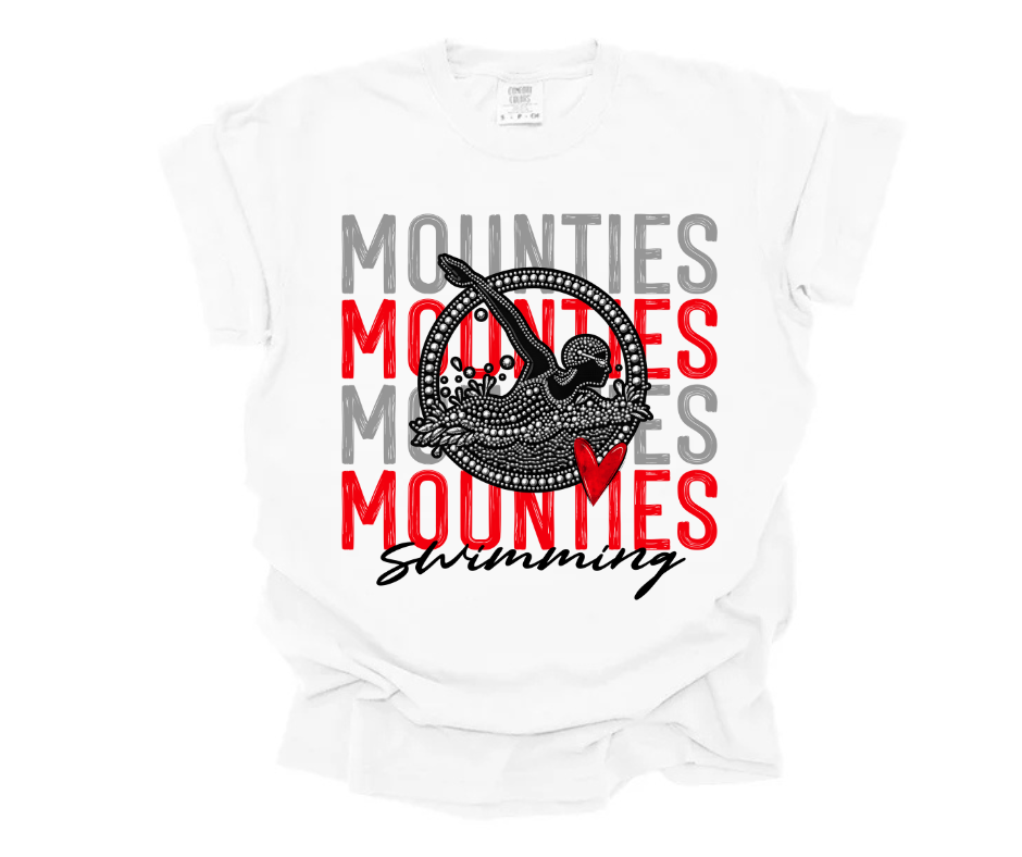 Mounties Swimming  YOUTH (black writing)