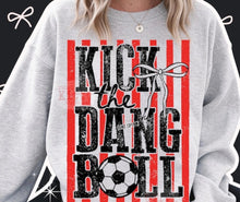 Load image into Gallery viewer, KICK THE DANG BALL Adult Shirt

