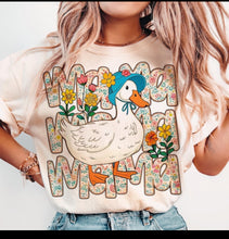 Load image into Gallery viewer, Mama Goose Floral Adult Shirt
