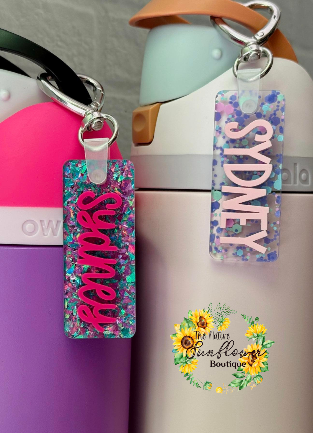 Waterbottle Name Charm