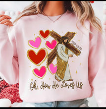 Load image into Gallery viewer, Oh How He Loves Us Adult Shirt
