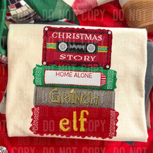 Load image into Gallery viewer, Christmas Movies Faux Yarn Shirt Adult
