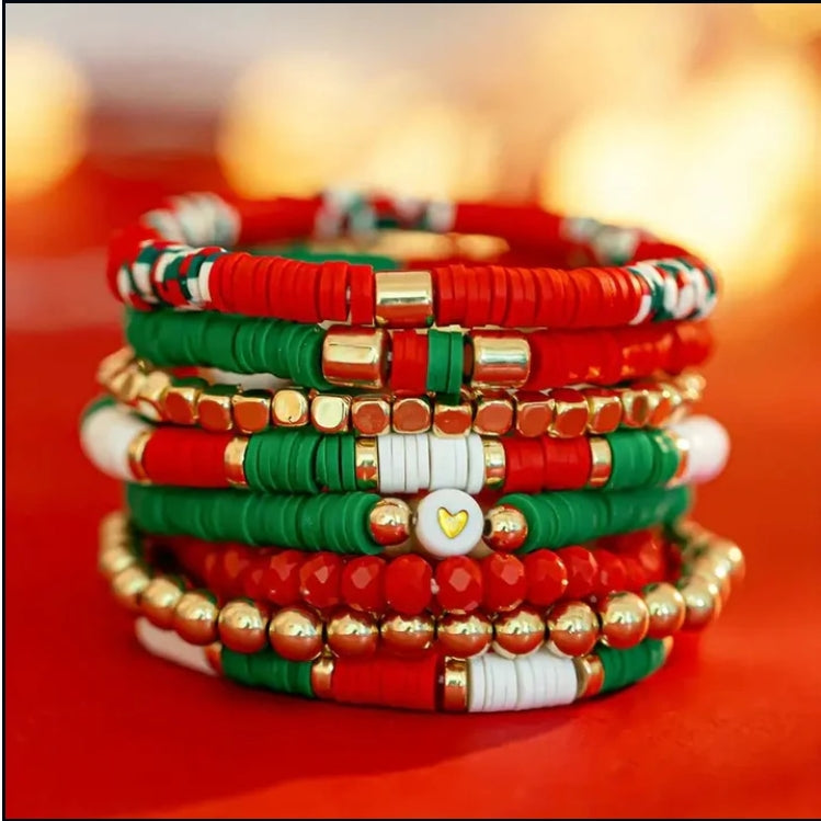 Holiday Stretchy Bracelet Set
