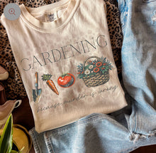 Load image into Gallery viewer, Gardening Because Murder is Wrong Text Adult Shirt
