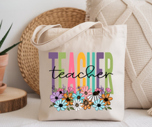 Load image into Gallery viewer, Floral Name Tote BAG
