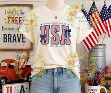 Load image into Gallery viewer, 250th anniversary USA polka dot Adult Shirt

