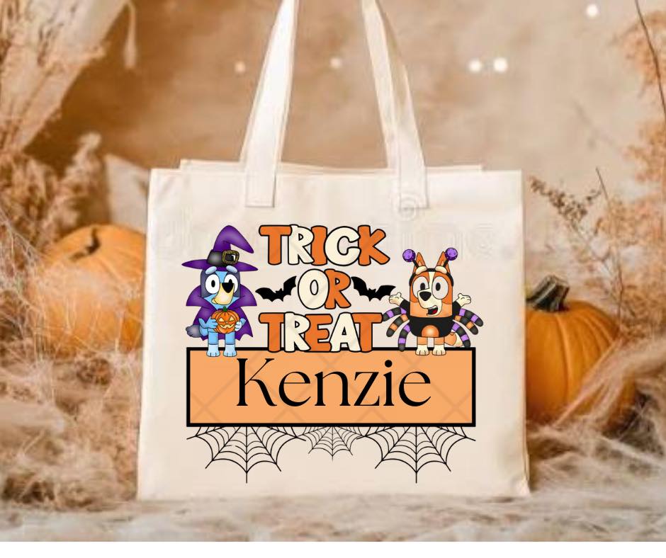 Personalized trick or treating bag