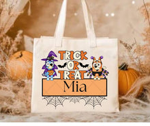 Load image into Gallery viewer, Personalized trick or treating bag
