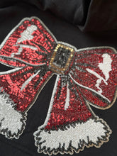 Load image into Gallery viewer, Santa Bow Sequins Patch Crewneck Adult
