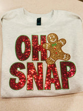 Load image into Gallery viewer, Oh Snap Sequins Patch Crewneck Adult Medium Ready To Ship

