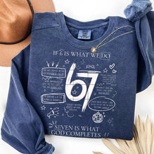 Load image into Gallery viewer, 6 7 Bible White Writing Front Shirt Adult
