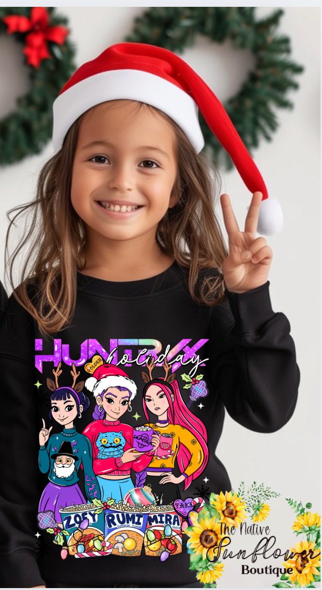 Huntrix Holiday Youth Shirt