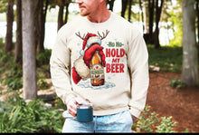 Load image into Gallery viewer, Ho Ho Hold My Beer Adult Shirt
