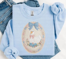 Load image into Gallery viewer, Faux Quilted Patchwork Goose Adult Shirt
