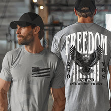 Load image into Gallery viewer, Freedom front back Men’s Adult Shirt
