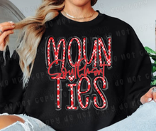 Load image into Gallery viewer, Southmont Mounties Plaid Lettering Adult Shirt
