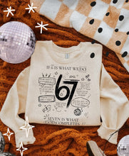 Load image into Gallery viewer, 6 7 Bible Black Writing Front Shirt Adult
