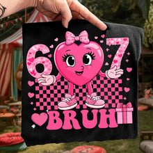 Load image into Gallery viewer, 67 bruh pink Youth Shirt
