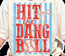 Load image into Gallery viewer, HIT THE DANG BALL Adult Shirt
