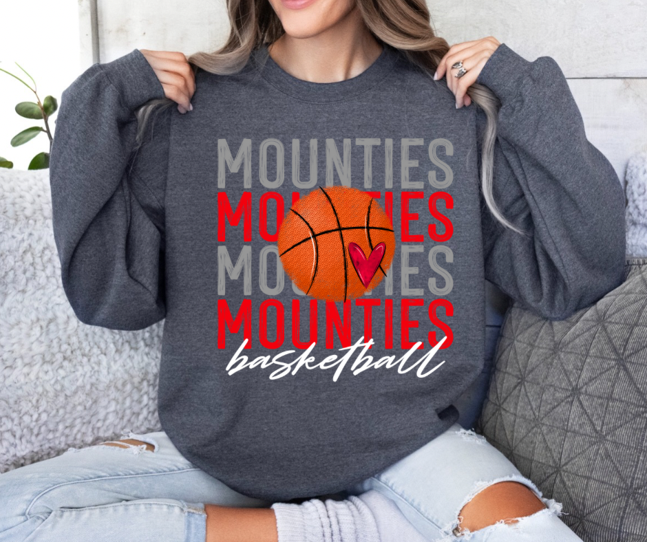 MOUNTIES basketball (white writing)  ADULT