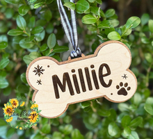 Load image into Gallery viewer, Personalized Dog Bone Ornament
