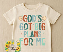 Load image into Gallery viewer, God&#39;s Got Big Plans- Youth
