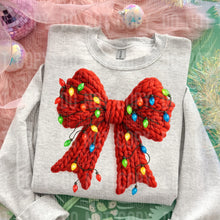 Load image into Gallery viewer, Bow With Lights  Faux Yarn Toddler Shirt
