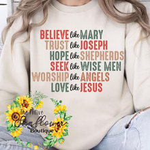 Load image into Gallery viewer, Believe Like Mary Shirt Adult
