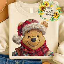 Load image into Gallery viewer, Vintage Christmas Pooh Faux Yarn Shirt Adult
