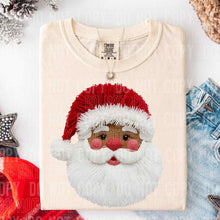 Load image into Gallery viewer, Santa Red Hat Faux Yarn Shirt Youth
