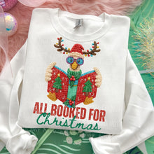 Load image into Gallery viewer, All Booked For Christmas Faux Yarn Youth Shirt
