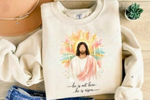 Load image into Gallery viewer, He is not here-He is Risen Watercolor Adult  Shirt
