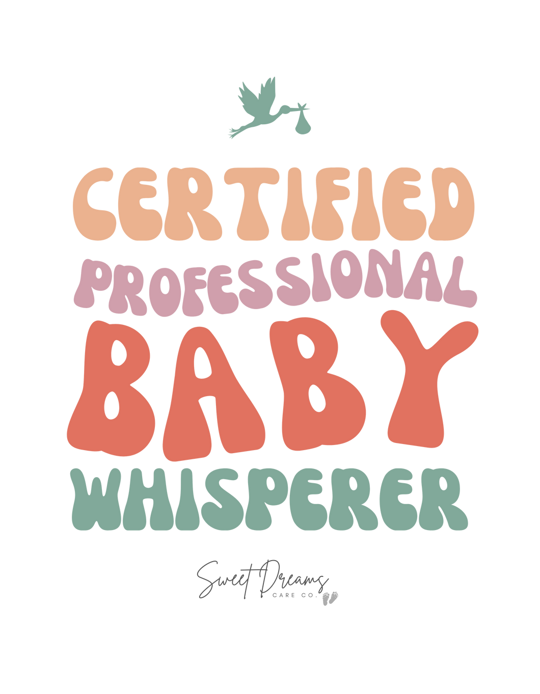 SDCC- Certified Professional Baby Whisperer Front & Back Adult