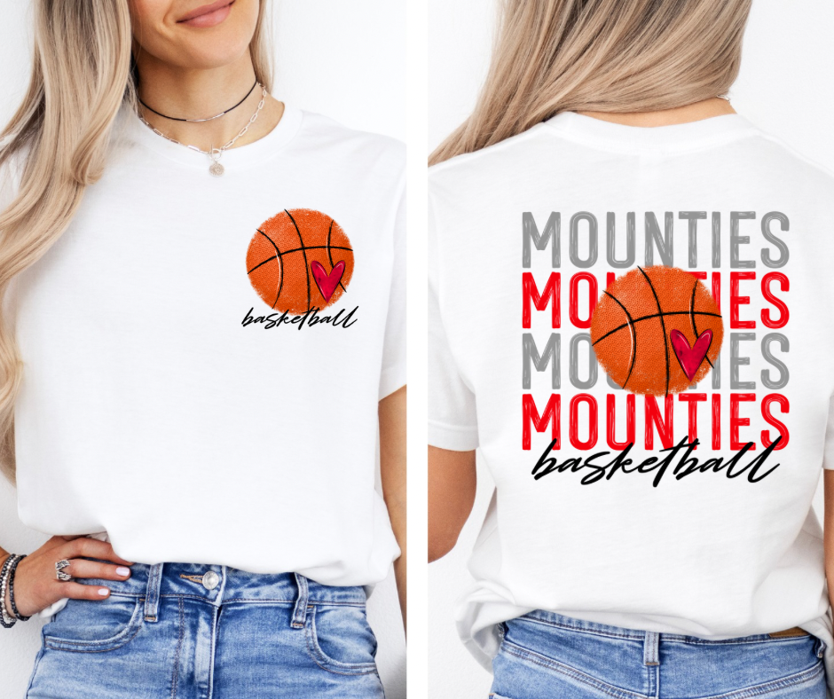 Mounties Basketball Front & Back ADULT