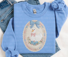 Load image into Gallery viewer, Faux Quilted Patchwork Goose Adult Shirt
