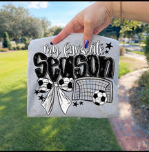 Load image into Gallery viewer, My Favorite Season (soccer) Adult Shirt
