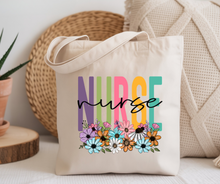 Load image into Gallery viewer, Floral Name Tote BAG
