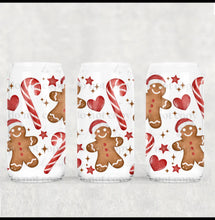 Load image into Gallery viewer, Gingerbread Glass Cup
