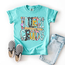 Load image into Gallery viewer, FOURTH GRADE DOODLE Adult Shirt
