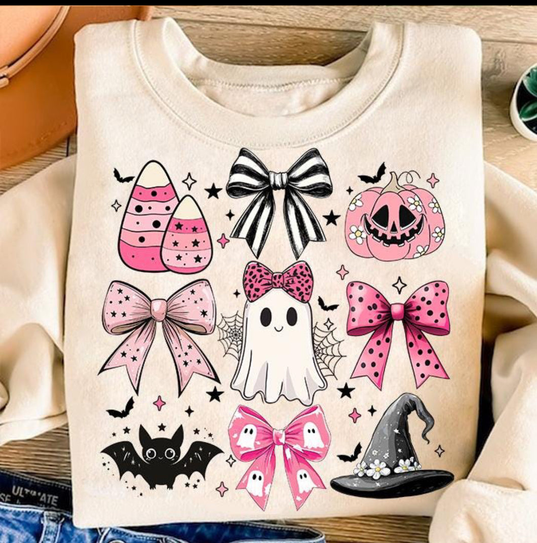 Halloween Bow Collage Toddler