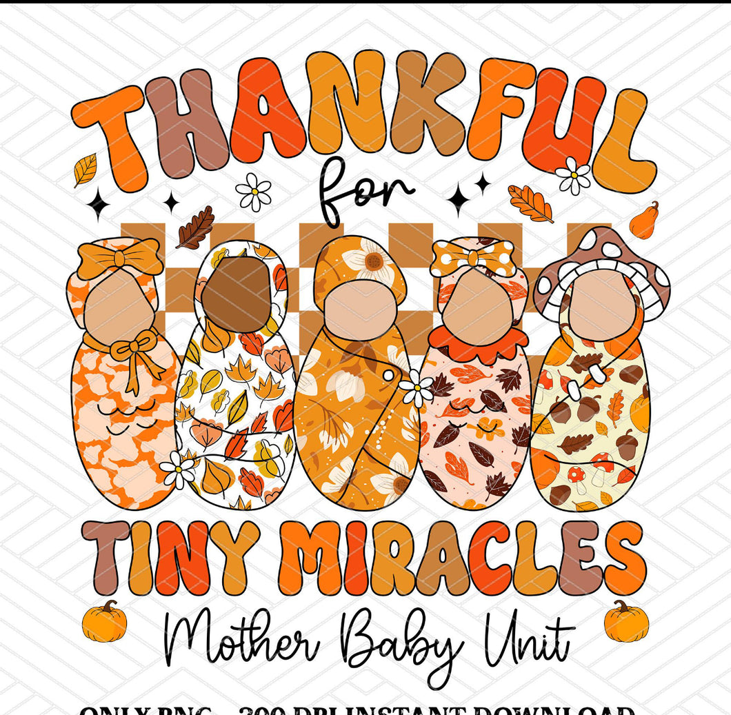 Thankful for Tiny Miracles Adult Shirt