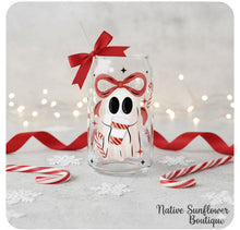 Load image into Gallery viewer, Peppermint Latte Ghost Glass Cup
