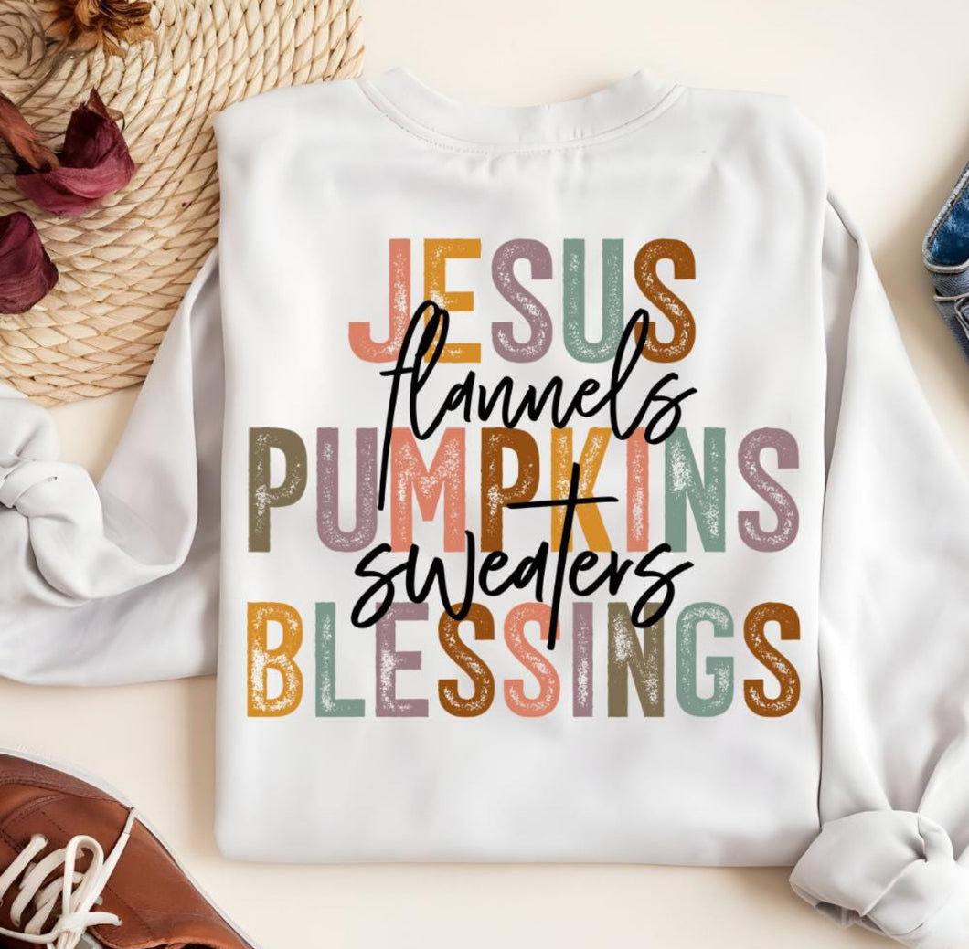 Jesus Pumpkins Blessings  ADULT