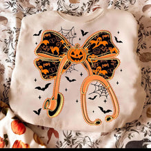 Load image into Gallery viewer, Halloween Stethoscope Bow
