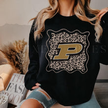 Load image into Gallery viewer, Leopard Purdue Adult Shirt
