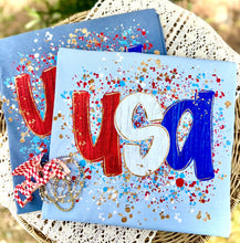 Load image into Gallery viewer, USA splatters Adult Shirt

